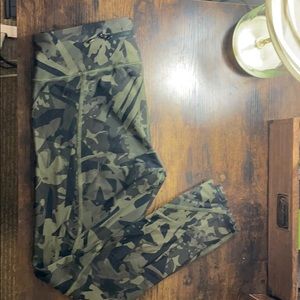 Lululemon Fast and Free Camo Leggings